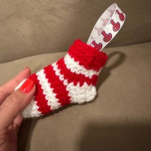 Phillies amigurumi stocking ornament